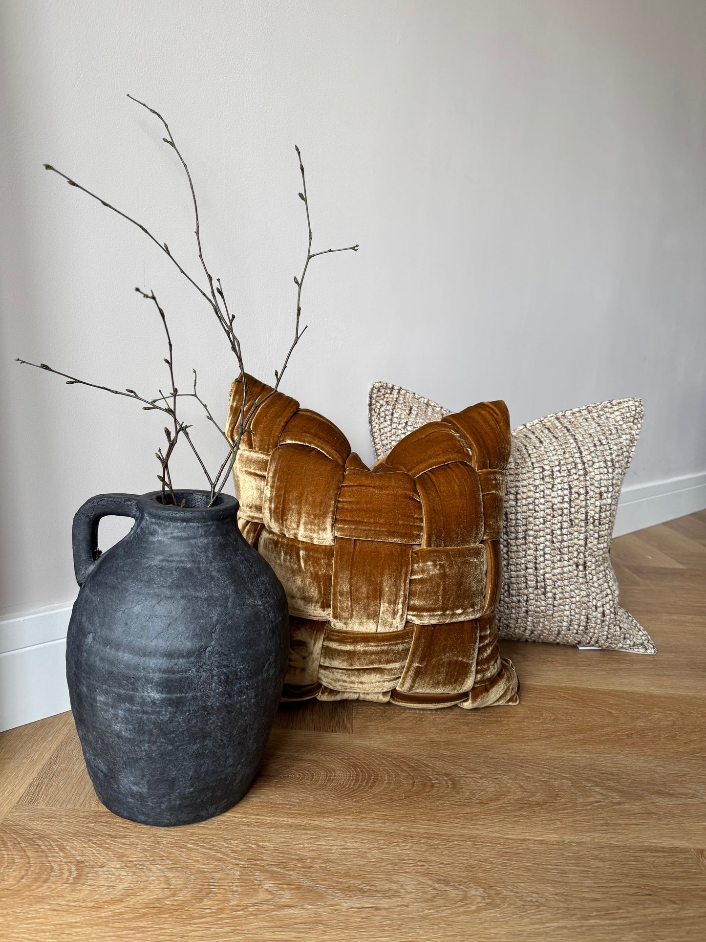 Hera Handmade Black Vase-Indoor/Outdoor