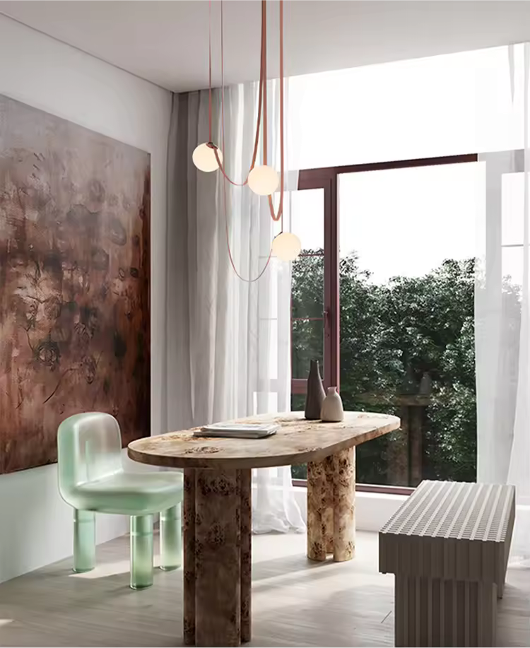 Modern Leather Designer Belt Chandelier-Nordic Ceiling Light - Velvet&Vigor