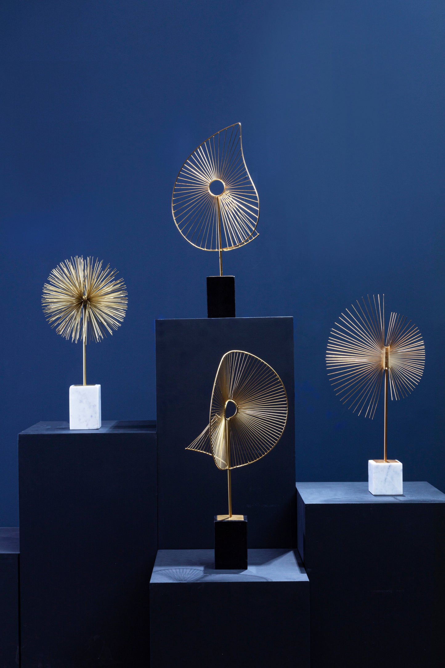 Gold Starburst Scultpure-Unique Home Decor-Media Wall Decor-Velvet & Vigor