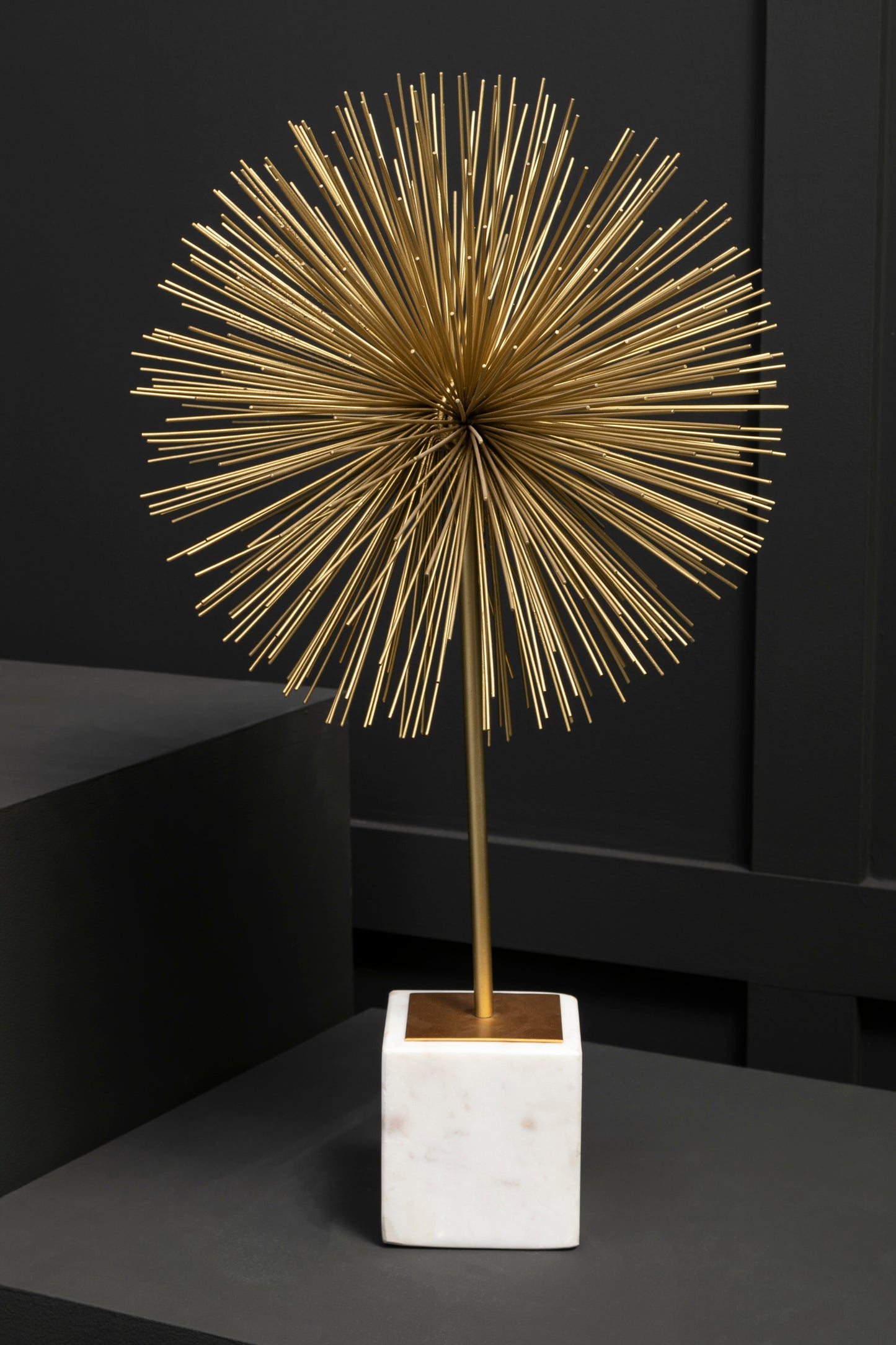 Gold Starburst Scultpure-Unique Home Decor-Media Wall Decor-Velvet & Vigor