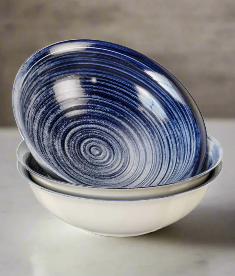 Velvet & Vigor Porcelain Blue Cereal Bowl-17cm