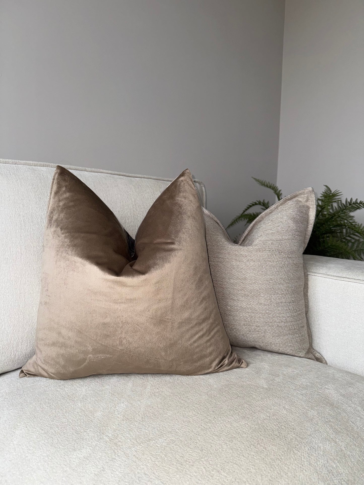 Harmony Print Velvet Cushion