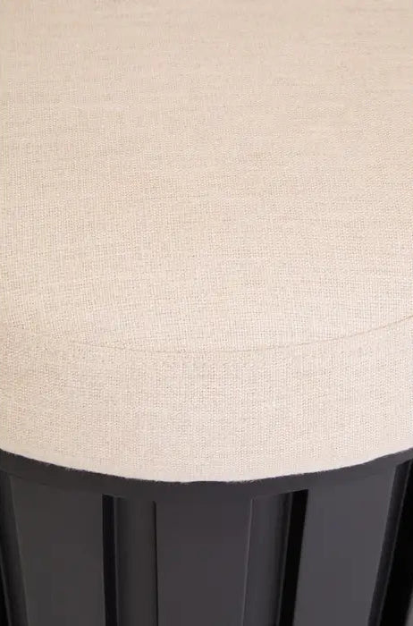 Black Ridged Stool-Modern Seating-Dining Furniture-Velvet & Vigor