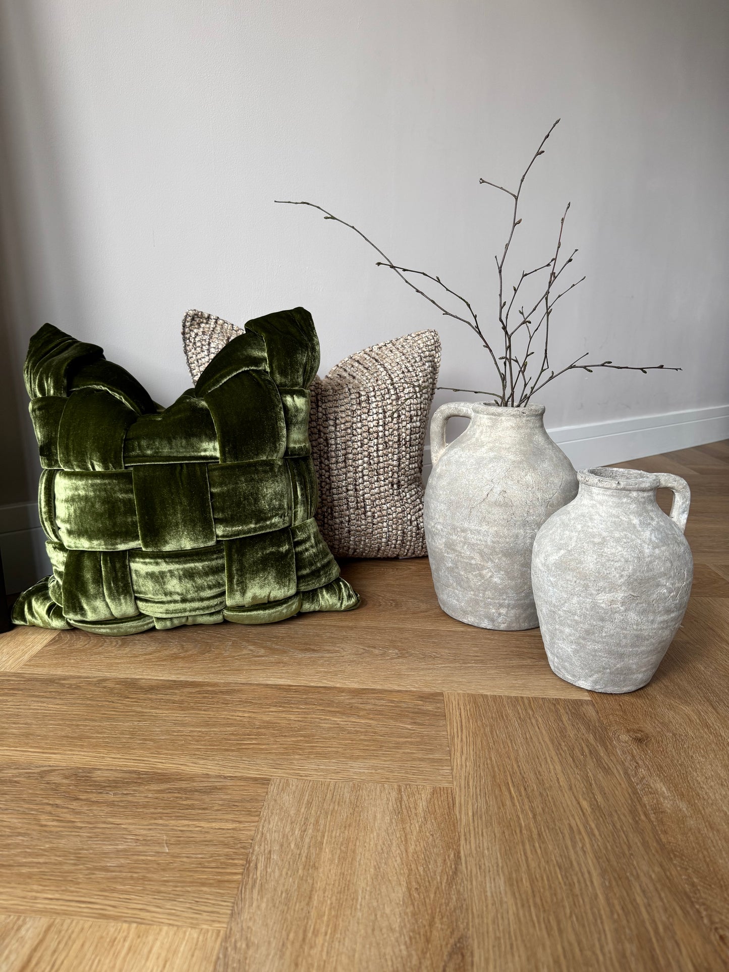Luxury Velvet Cushion Cover-Green-45x45-Deep Earth Tones-Velvet & Vigor