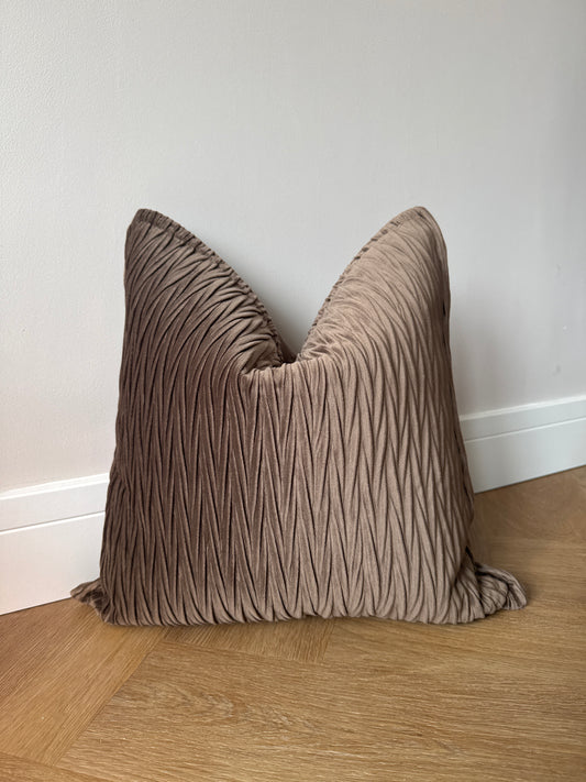 Luxury Velvet Cushion-Brown-45x45-Living Room Accessories-Velvet & Vigor
