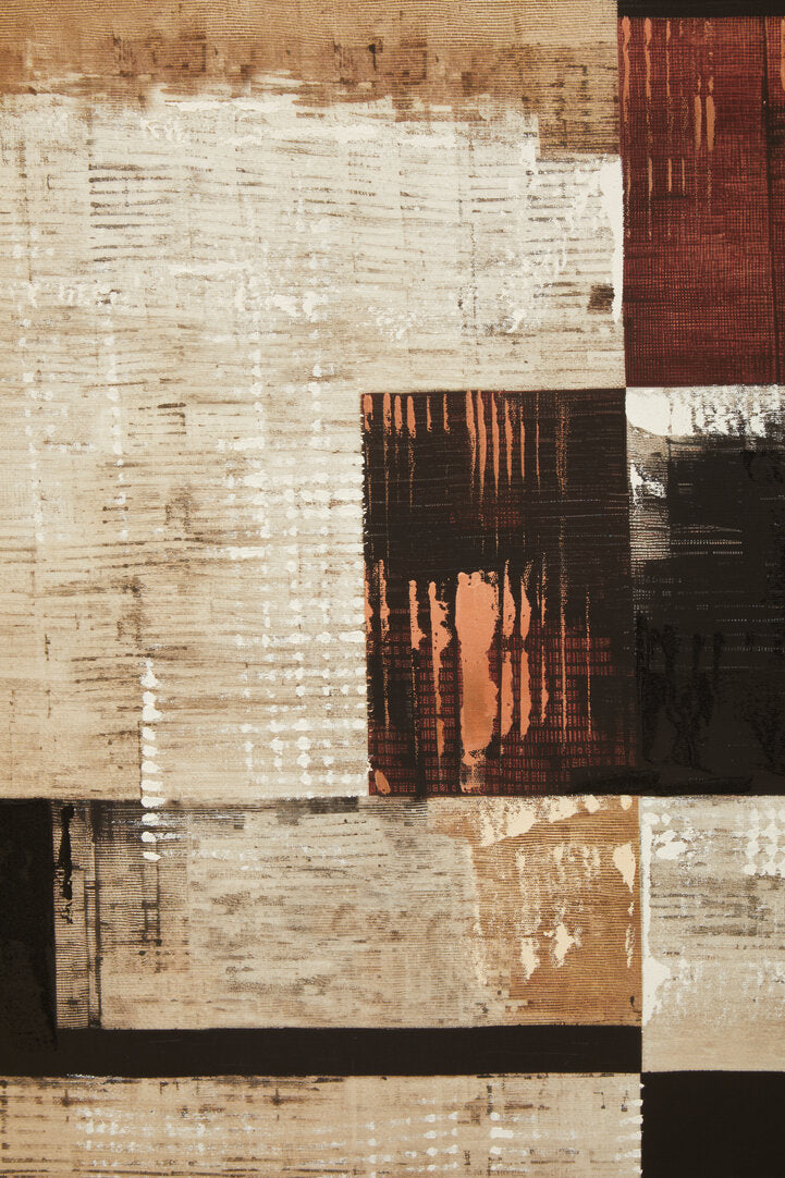 Abstract Wall Art-Framed Canvas Set of 2-92X62CM-Earth Tones-Modern Home Decor-Velvet & Vigor