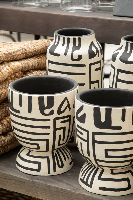 Zaina Abstract Print Vase