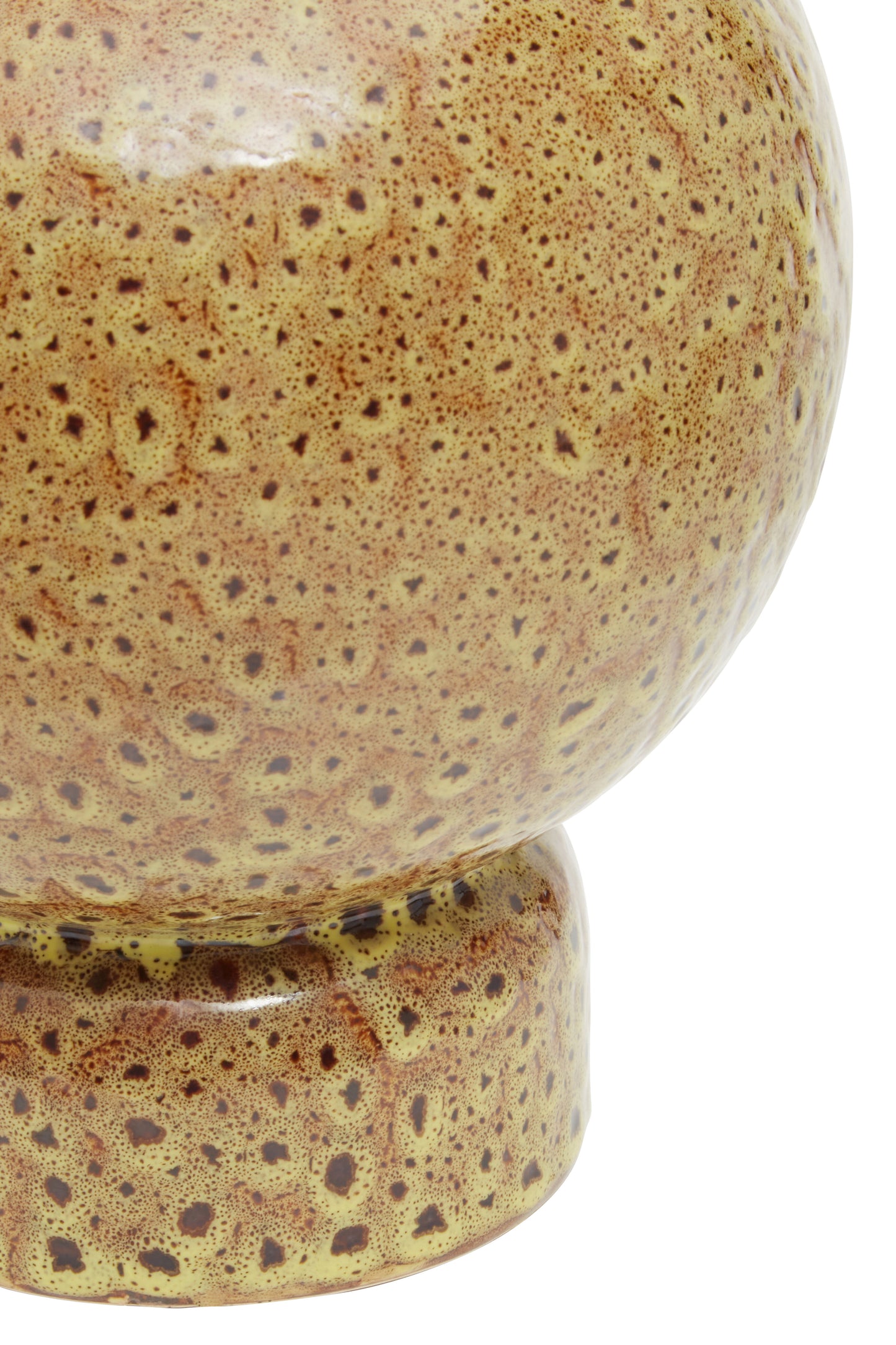 Velvet & Vigor Ceramic Vase-Brown;Ochre-Unique Home Decor