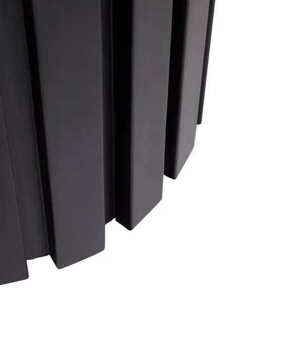 Black Ridged Stool-Modern Seating-Dining Furniture-Velvet & Vigor