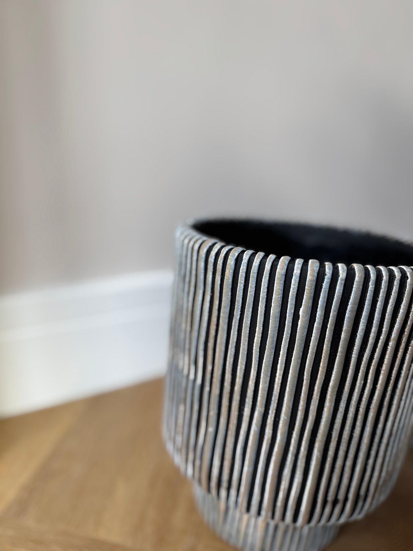 Pembe Striped Ceramic Planter