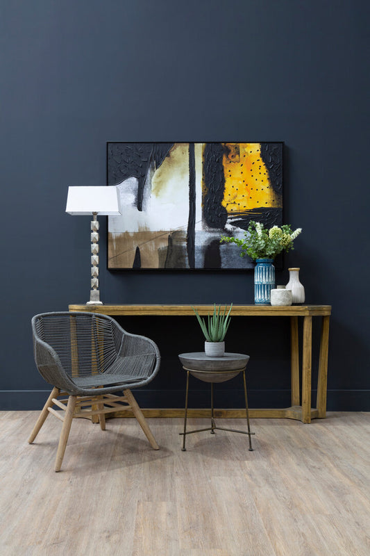 Modern Abstract Canvas-Black;Grey;White;Ochre-Modern Artwork-Velvet & Vigor