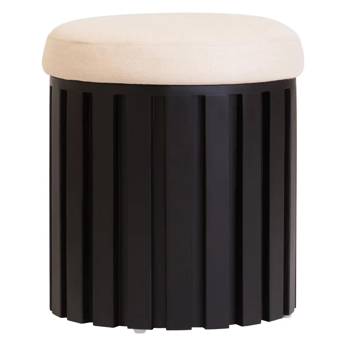 Black Ridged Stool-Modern Seating-Dining Furniture-Velvet & Vigor