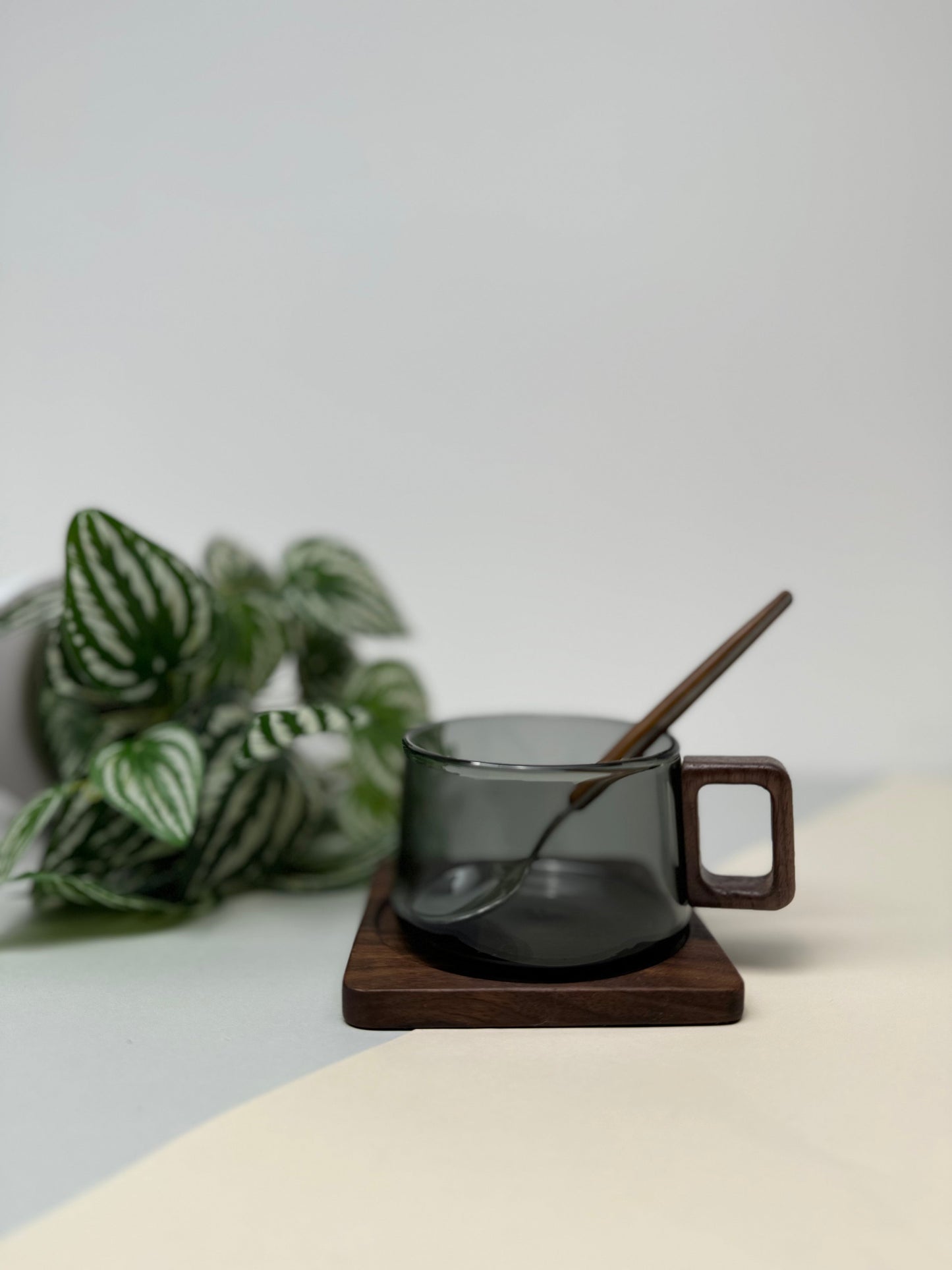 Smoked Glass Mug-Modern Drinkware-Kitchen-Velvet&Vigor