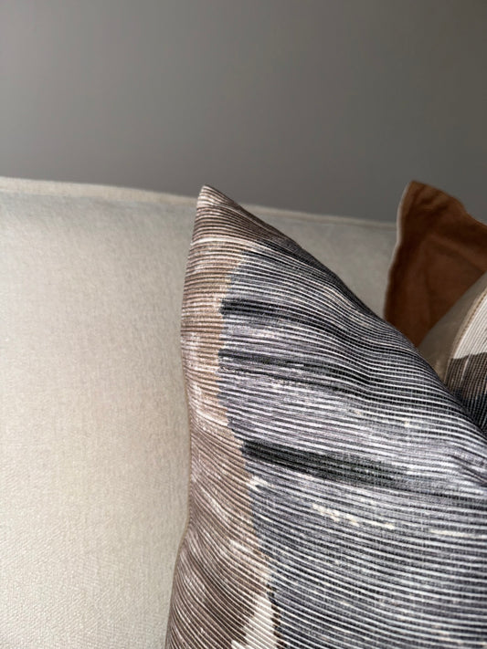 Harmony Print Velvet Cushion