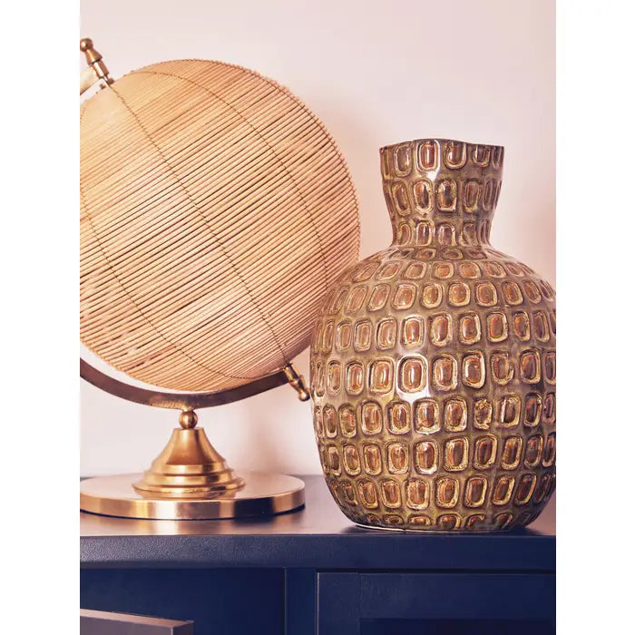 Unique Glazed Handmade Vase-Earth Tones-Unique Home Decor-Media Wall Accessories-Velvet & Vigor