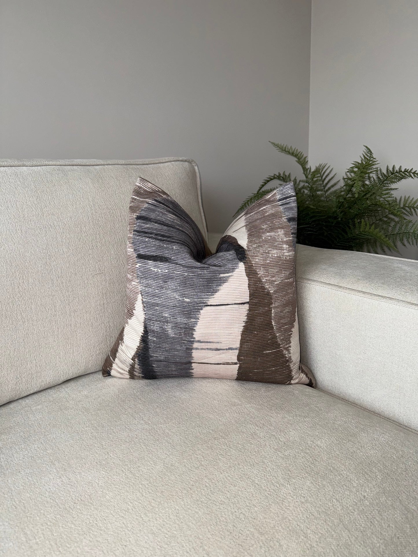 Harmony Print Velvet Cushion