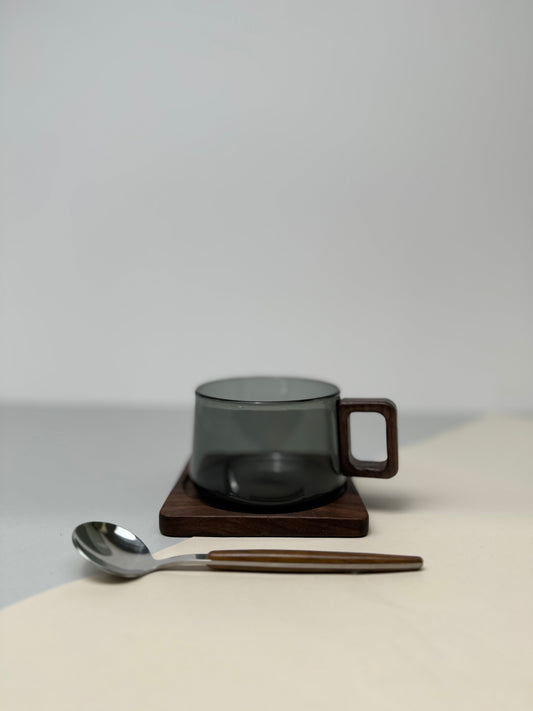 Smoked Glass Mug-Modern Drinkware-Kitchen-Velvet&Vigor
