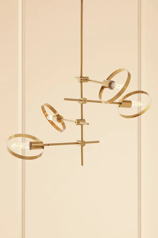 Multi Ring Pendant Light-Statement Lighting-Gold-Velvet & Vigor