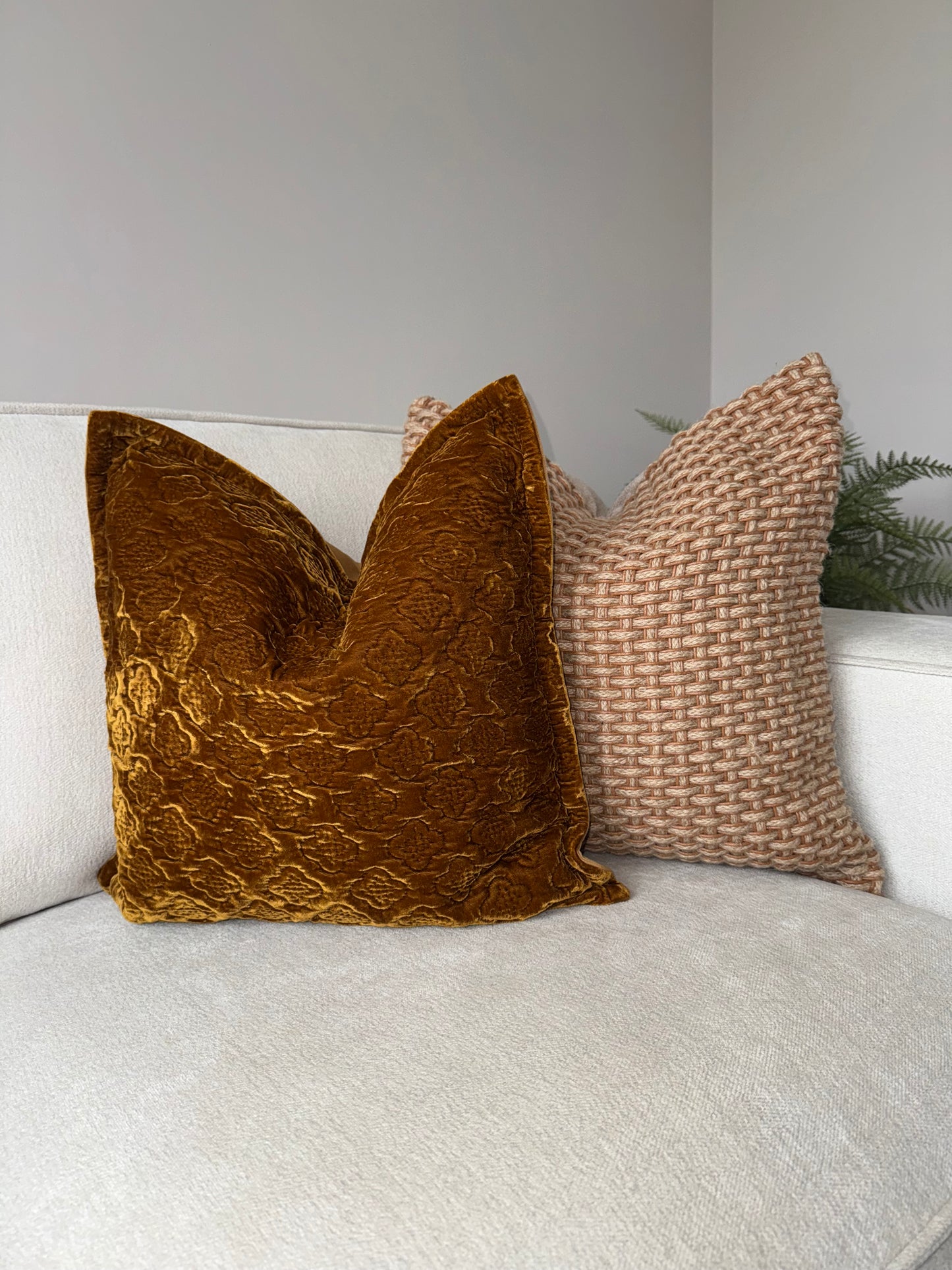 Luxury Handmade Velvet Cushion-45x45cm-Gold;Bronze-Luxury Soft Furnishings-Velvet & Vigor