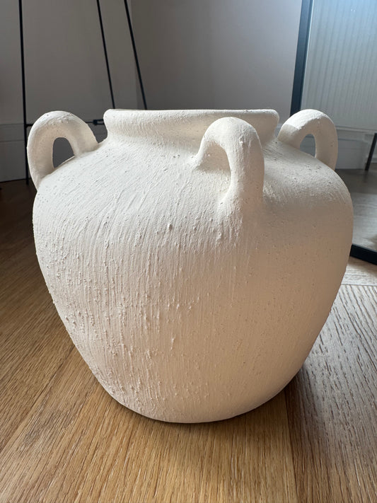 Athena Handmade White Vase