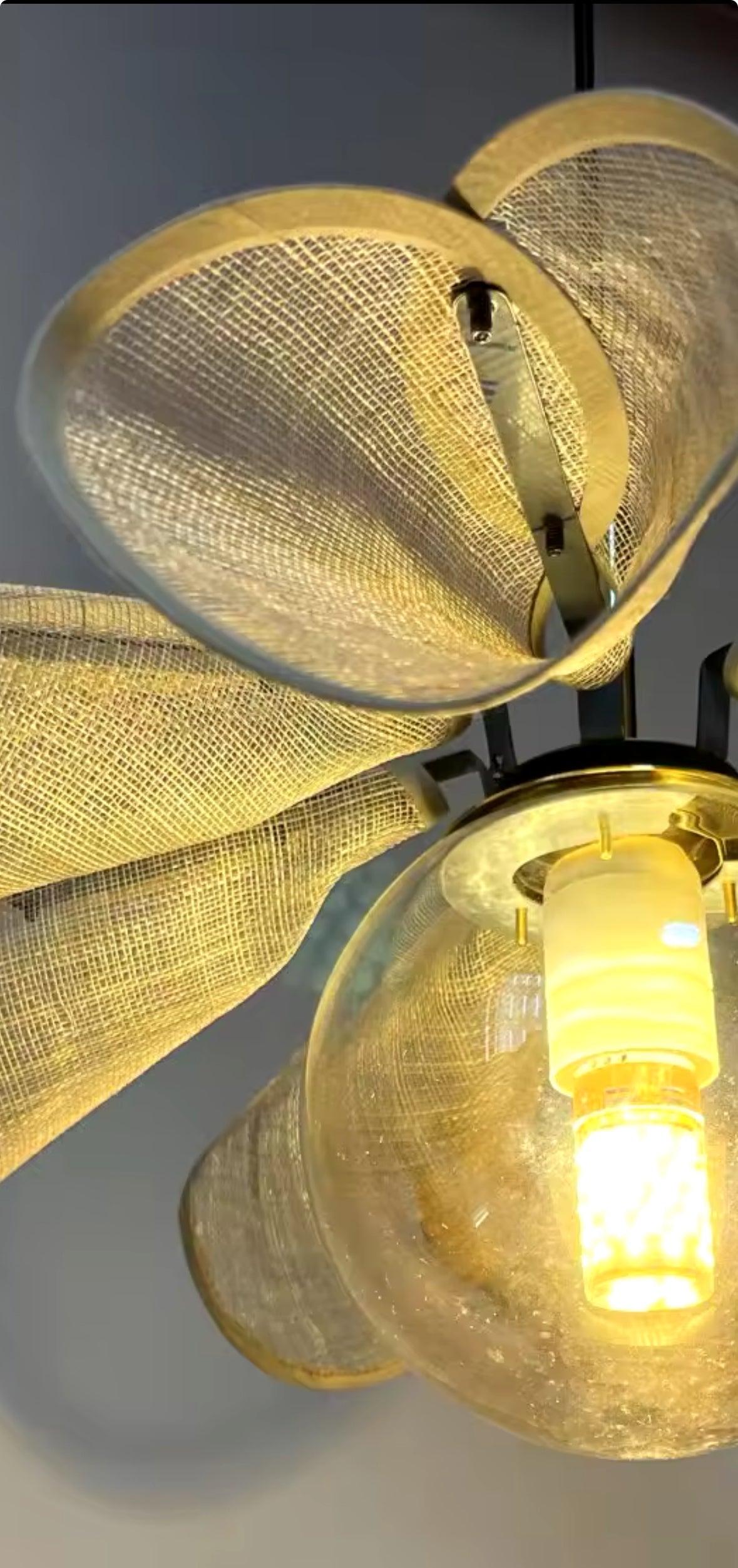 French Fabric Nordic Flower Light | Unique Pendant Design - Velvet&Vigor