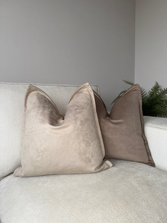 Gold Metallic Cushion-45x45cm-Neutral Home Decor-Luxury Soft Furnishings-Velvet & Vigor