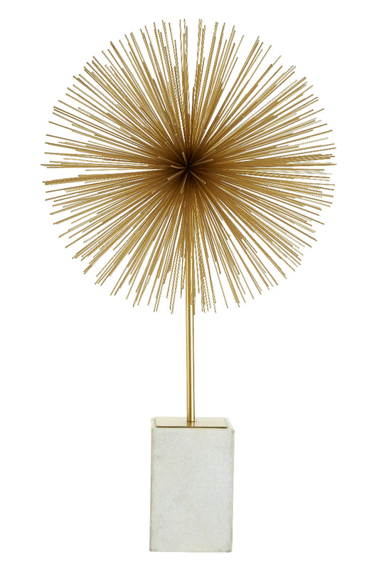 Gold Starburst Scultpure-Unique Home Decor-Media Wall Decor-Velvet & Vigor