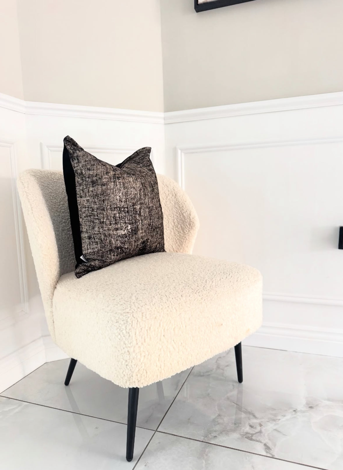 Omari Metallic Gold Cushion