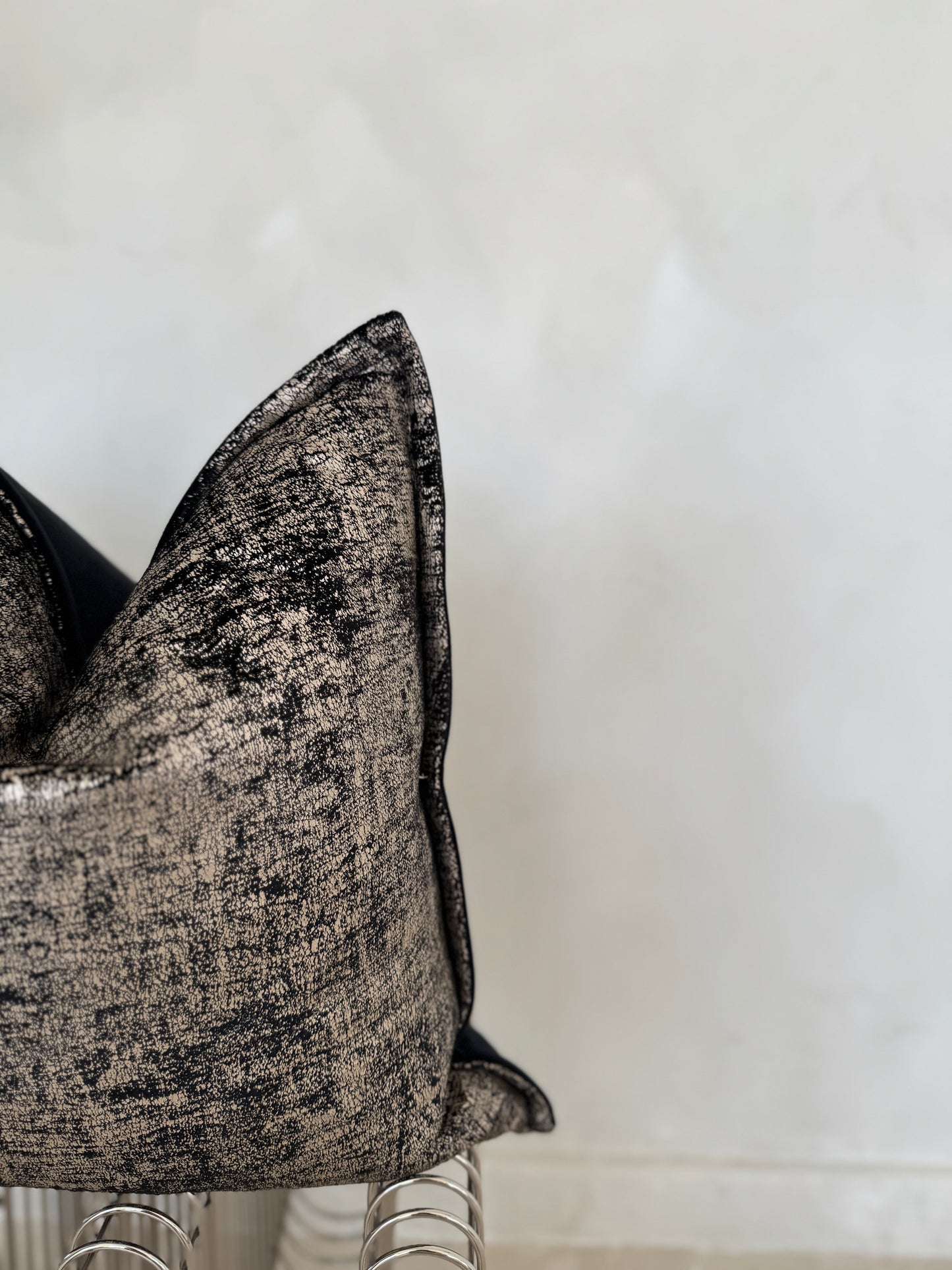 Omari Metallic Gold Cushion
