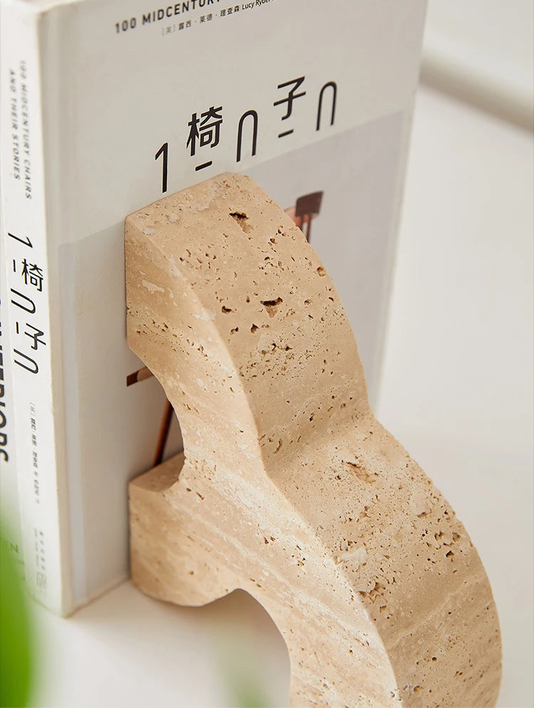 Marble Bookends | Modern Bookholder