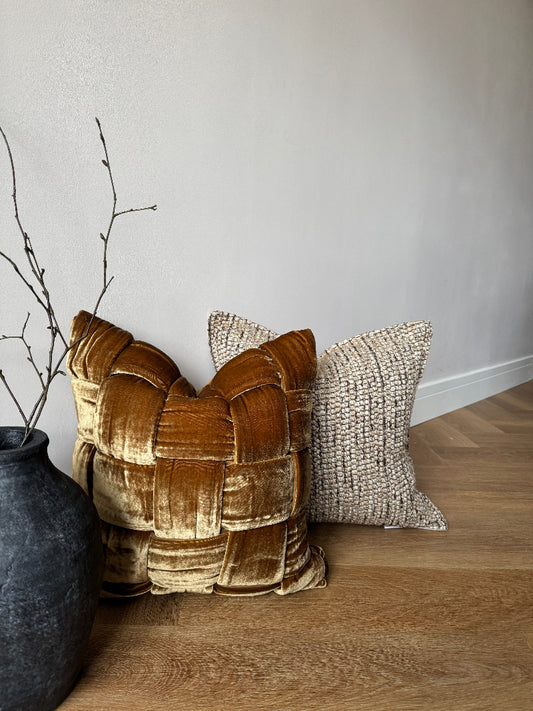 Solara Silk Velvet Cushion Cover-Luxury Soft Furnishings-Velvet & Vigor