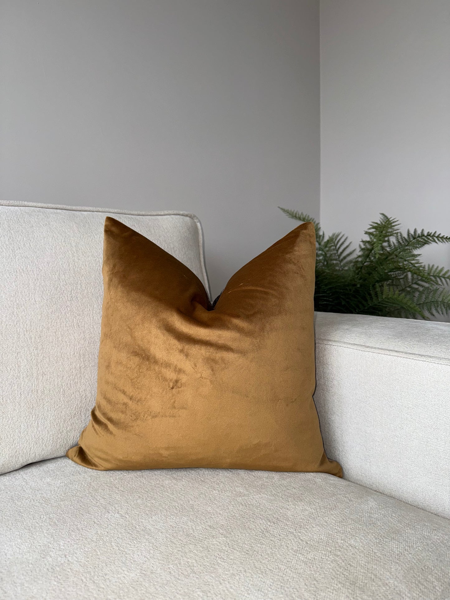 Gold Metallic Velvet Cushion-45x45cm-Luxury Soft Furnishings-Luxury Home Decor-Velvet & Vigor