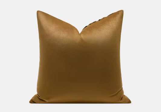 luxury velvet cushion cover in deep earth tones, 45x45cm, unique soft furnishings-Velvet & Vigor