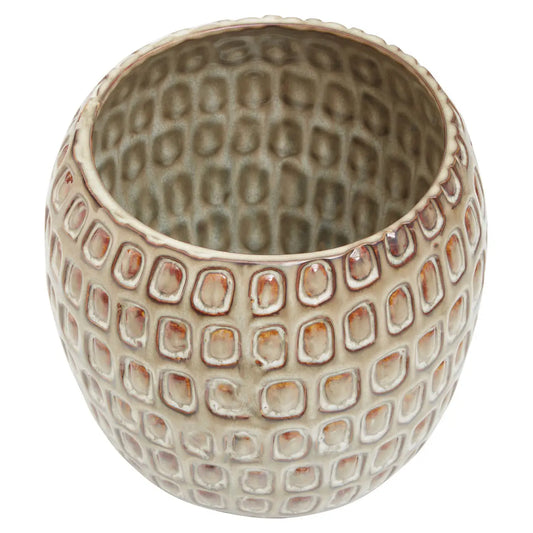 Handmade Glazed Planter-Unique Home Decor-Media Wall Accessories-Velvet & Vigor