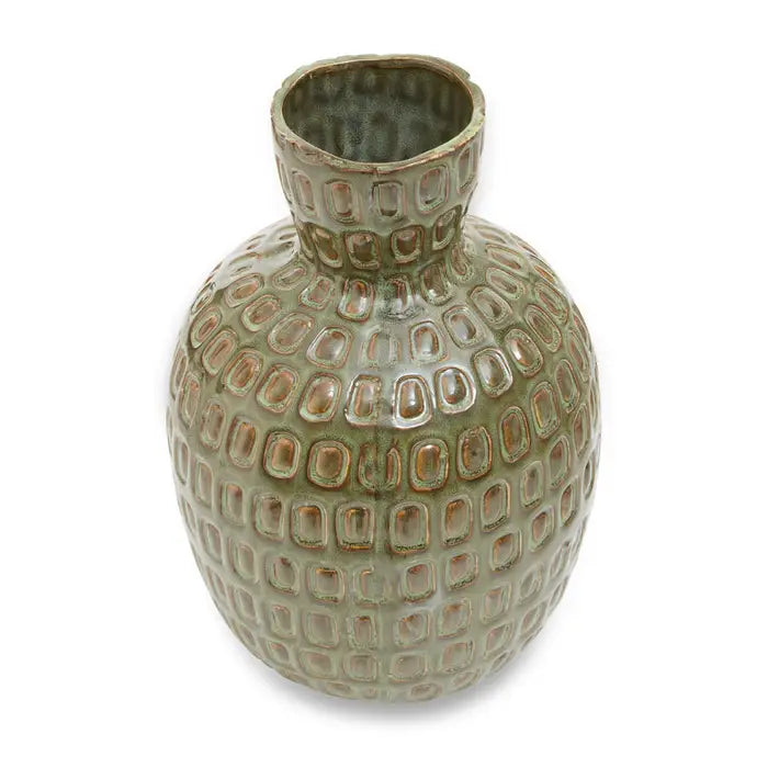 Unique Glazed Handmade Vase-Earth Tones-Unique Home Decor-Media Wall Accessories-Velvet & Vigor