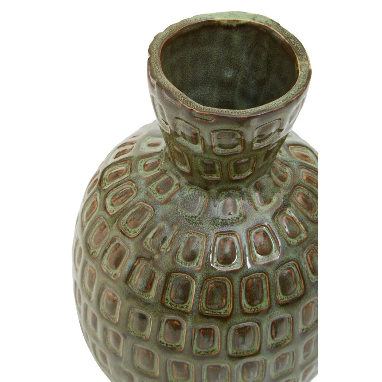 Unique Glazed Handmade Vase-Earth Tones-Unique Home Decor-Media Wall Accessories-Velvet & Vigor