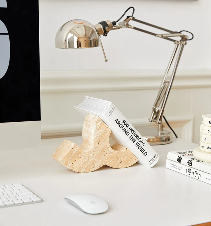 Marble Bookends | Modern Bookholder