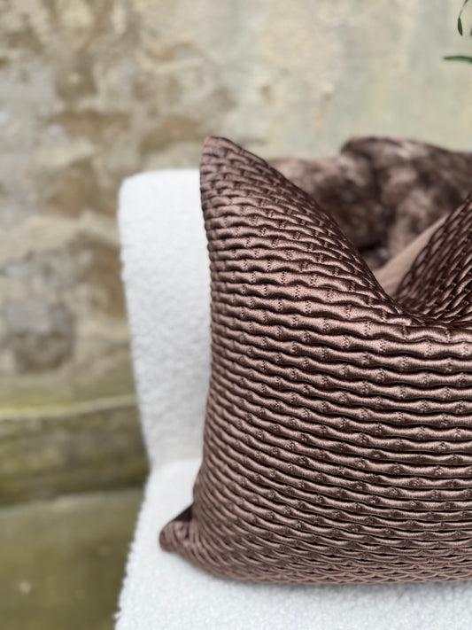 Ribbed Velvet Cushion