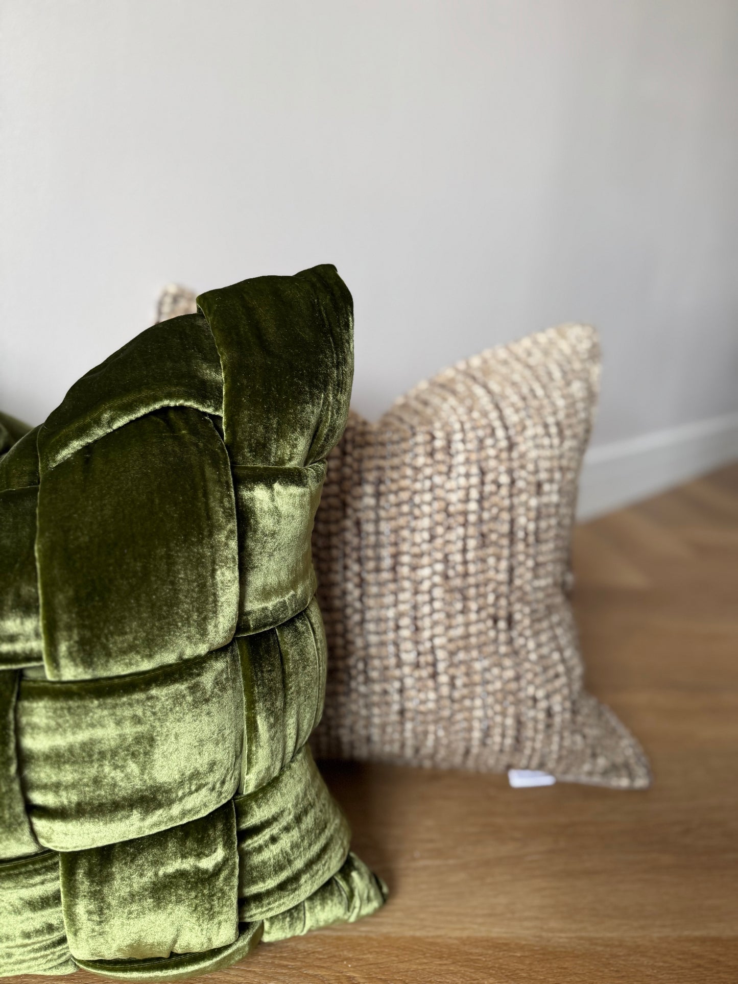 Luxury Velvet Cushion Cover-Green-45x45-Deep Earth Tones-Velvet & Vigor