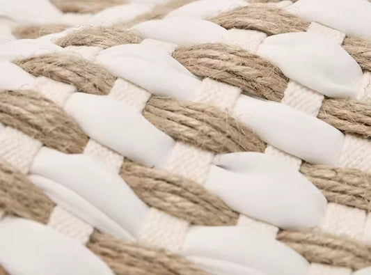 Neutral Linen Cushion Cover, White, Neutral Home Interiors, Size 50x50cm, Minimalist Design-Velvet & Vigor