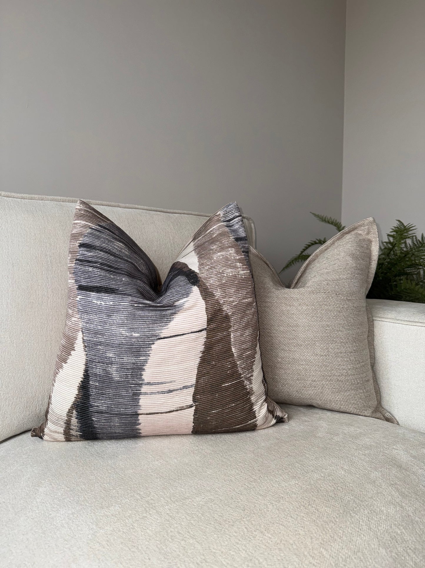 Harmony Print Velvet Cushion