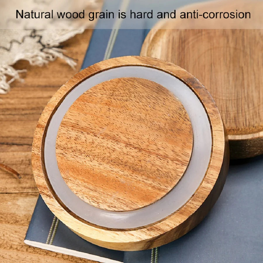 Glass Jars with Wooden Lids-Kitchen Storage-Unique Kitchenware-Velvet & Vigor