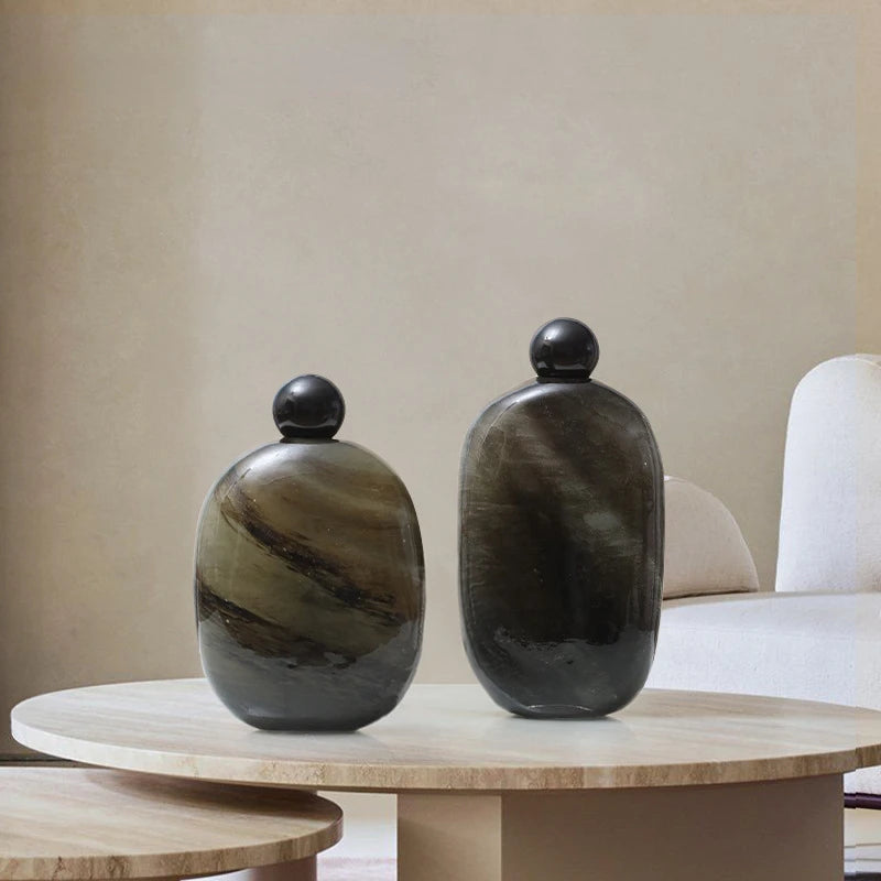 Luxury Glass Vase-Unique Decorative Accessories-Flower Arrangement-Velvet&Vigor