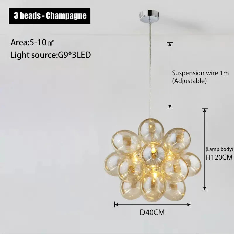 Nordic Grape Chandelier