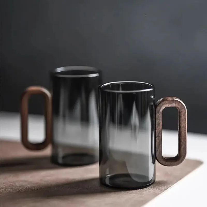Smoked Glass Mug 260ml | Modern Drinkware-Velvet&Vigor