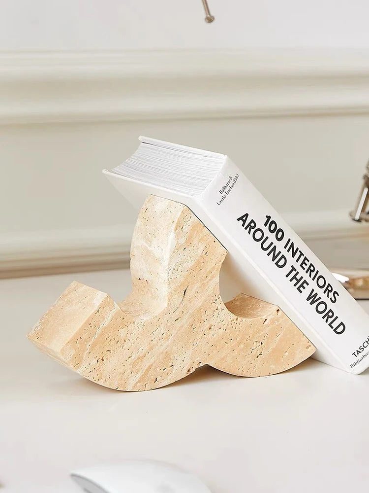 Marble Bookends | Modern Bookholder