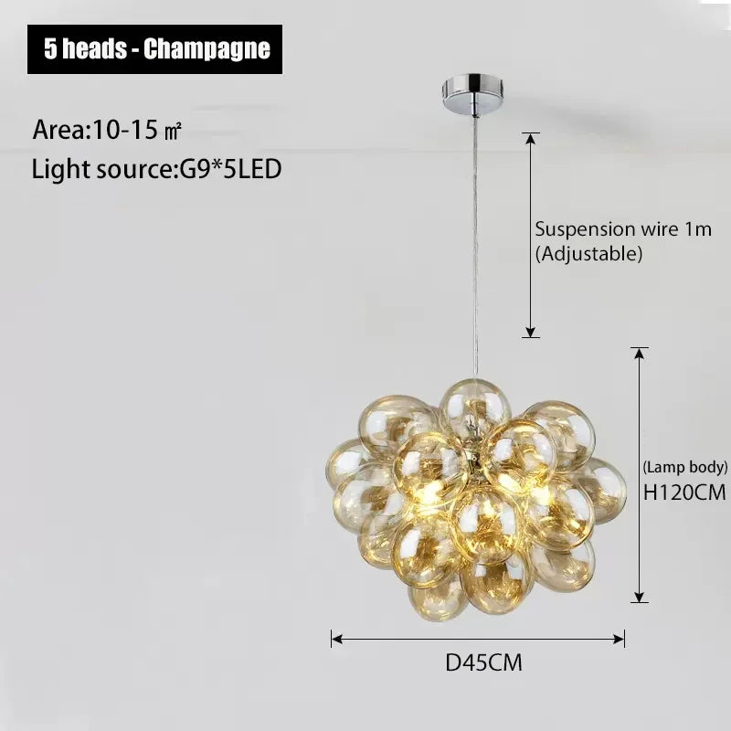 Nordic Grape Chandelier