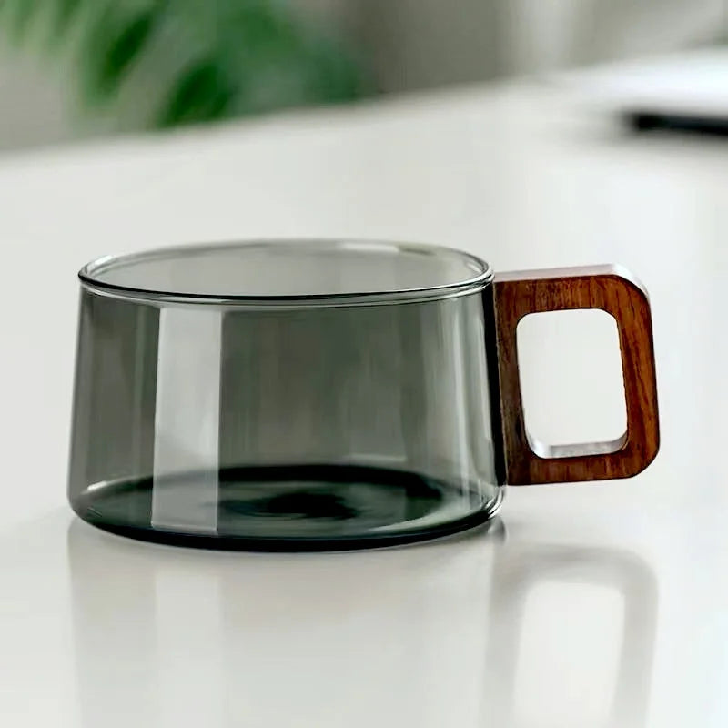 Smoked Glass Mug-Modern Drinkware-Kitchen-Velvet&Vigor
