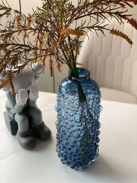 Dori Glass Bubble Vase-Modern Decorative Accessories-Velvet&Vigor