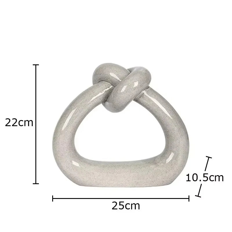Modern Circular Knot Sculpture